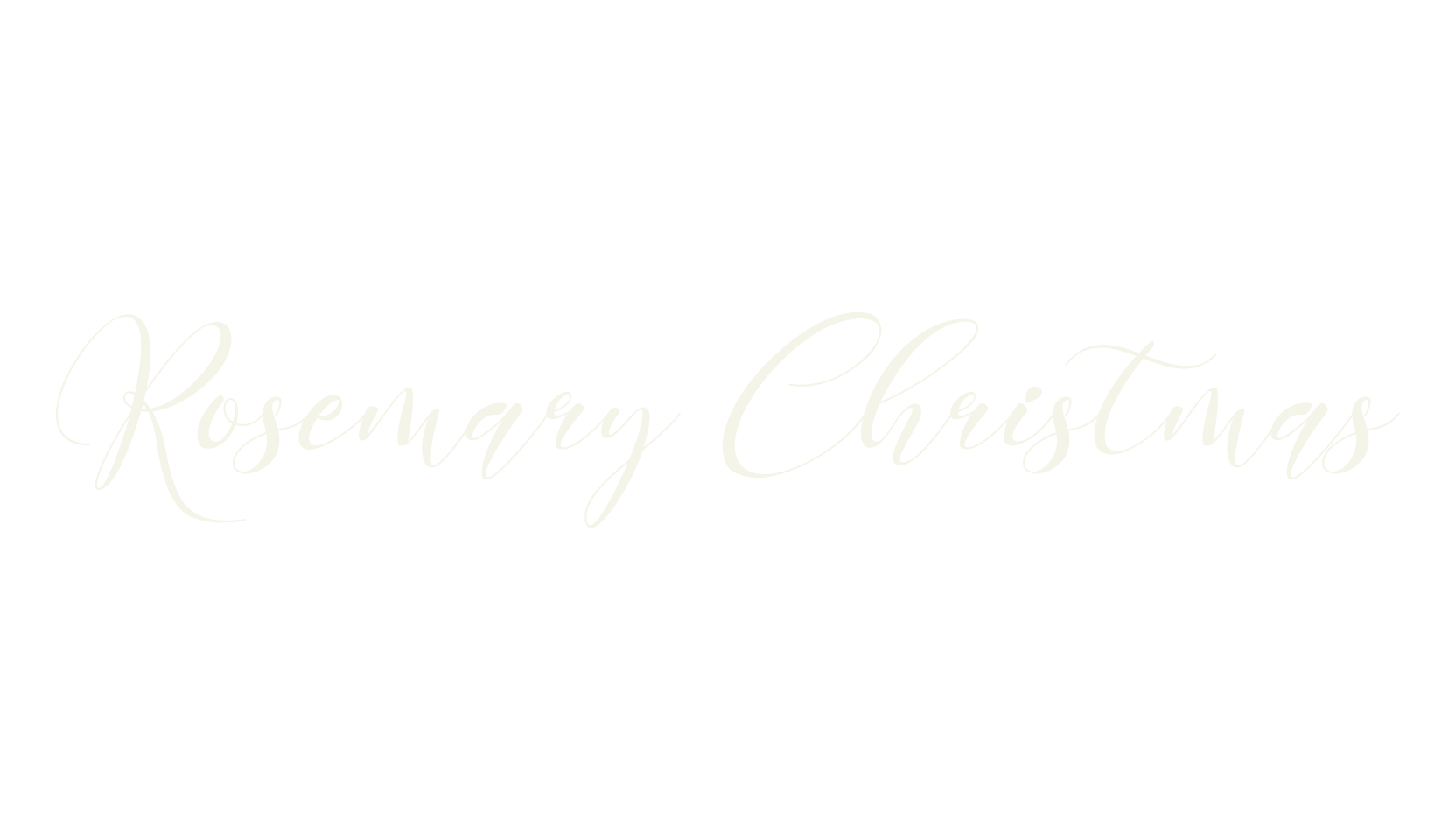Rosemary Christmas, christmas font preview