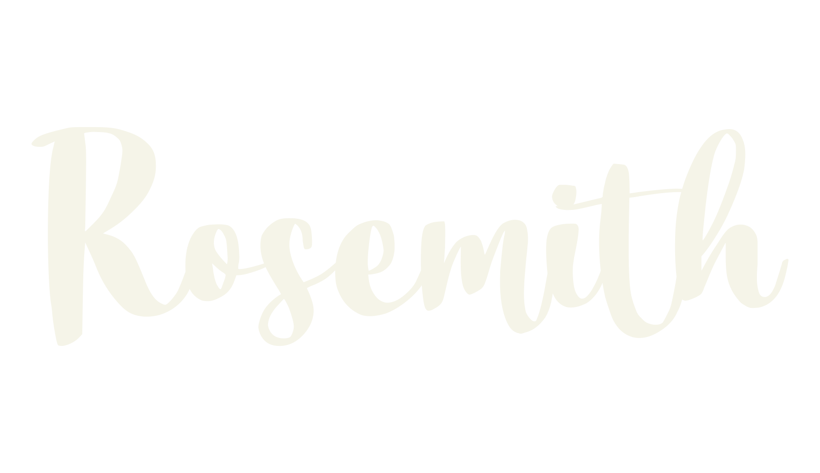 Rosemith, script font preview