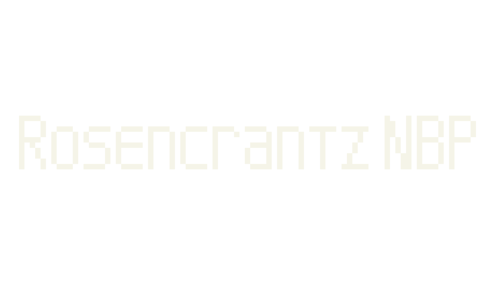 Rosencrantz NBP, pixel font preview