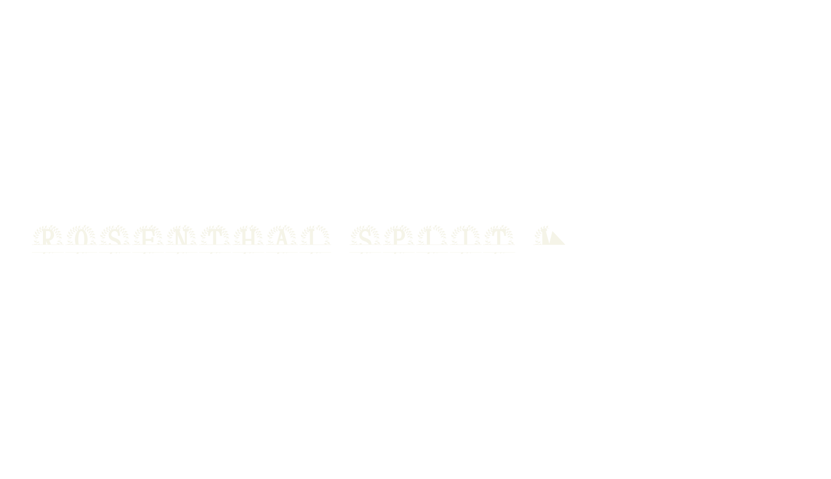 Rosenthal Split Monogram, monogram font preview