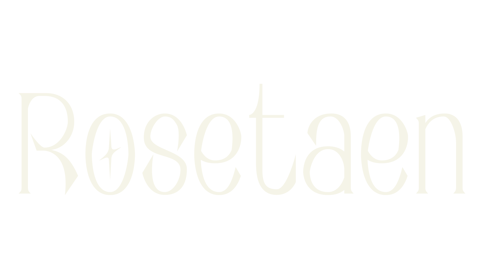 Rosetaen, serif font preview