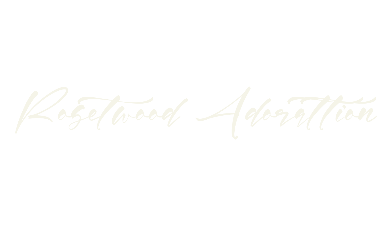 Rosetwood Adorattion, script font preview