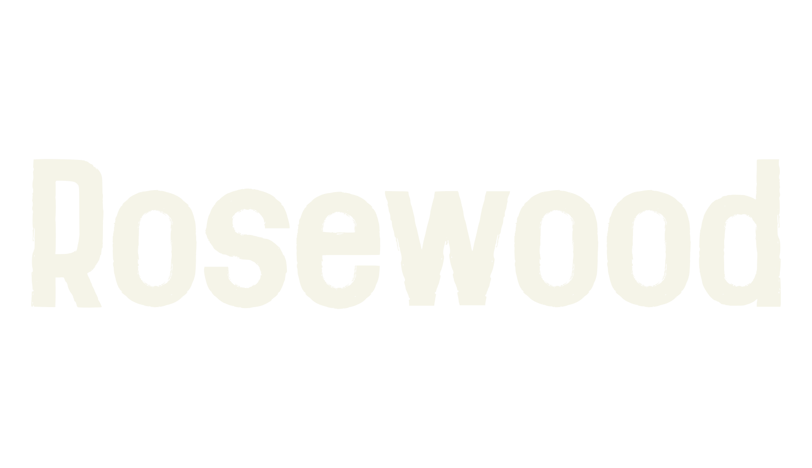 Rosewood, bold font preview