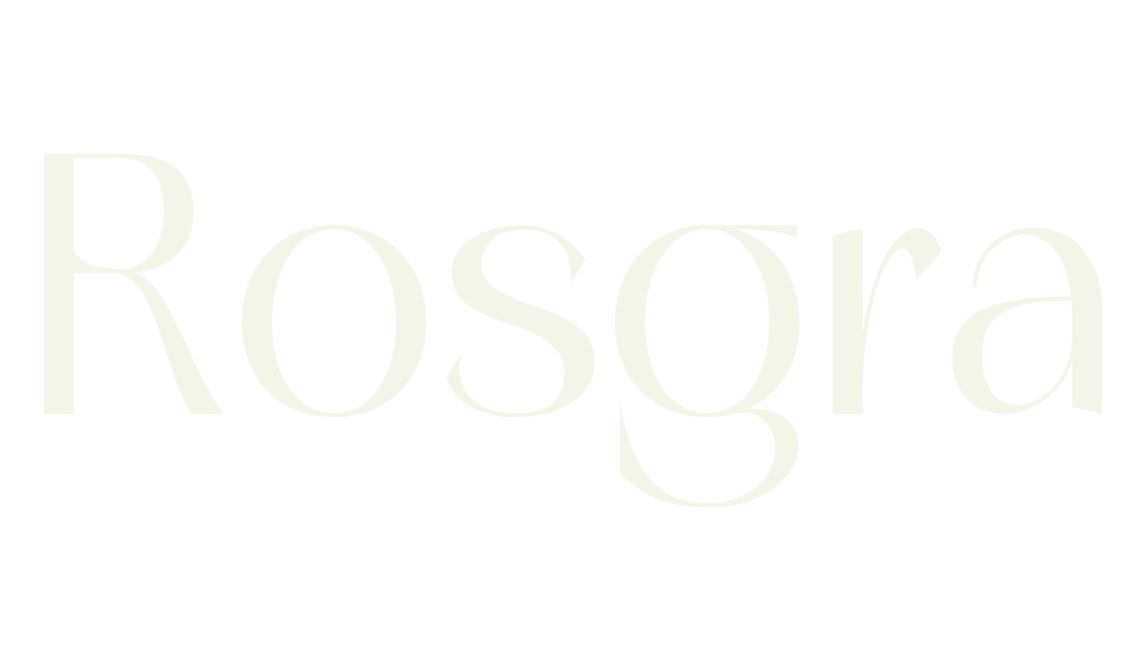 Rosgra, modern font preview