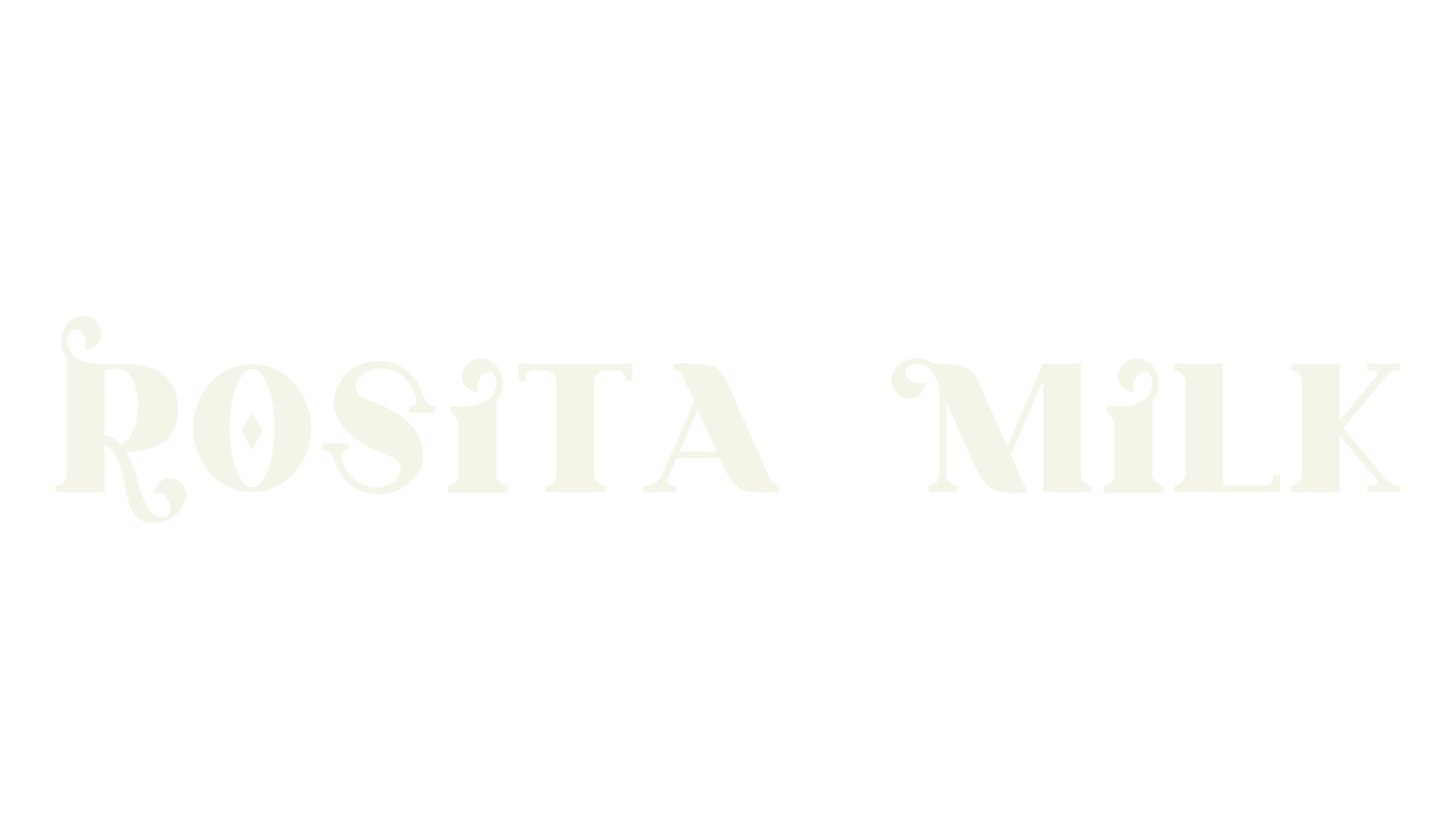 Rosita Milk, wedding font preview