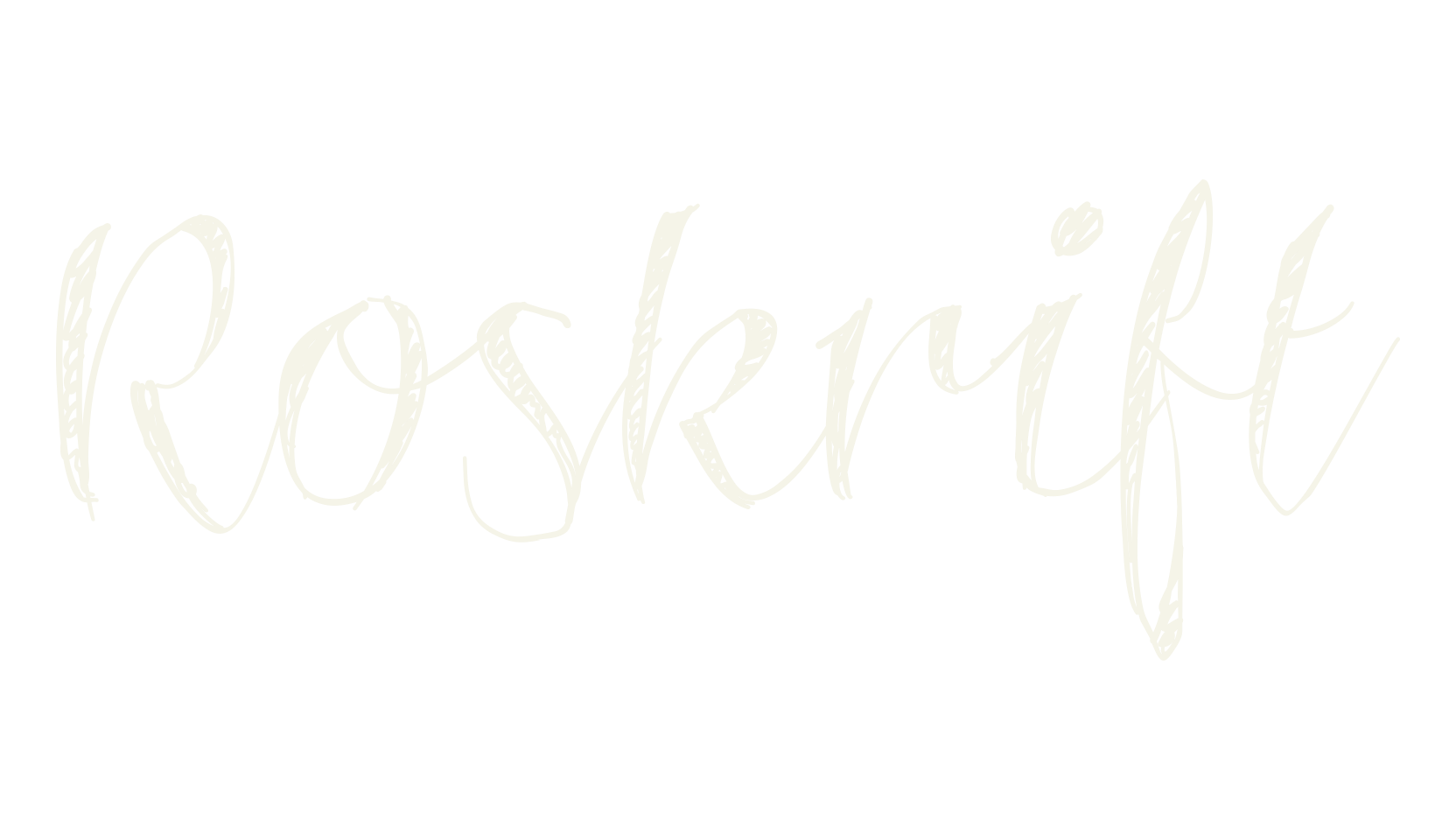 Roskrift, fashion script font preview