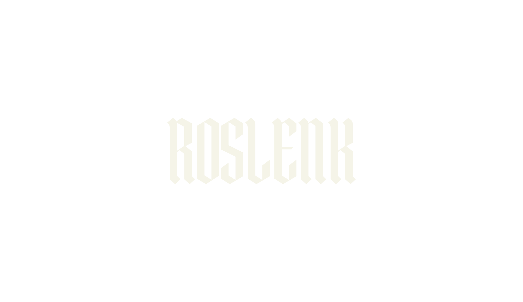 ROSLENK, tattoo font preview