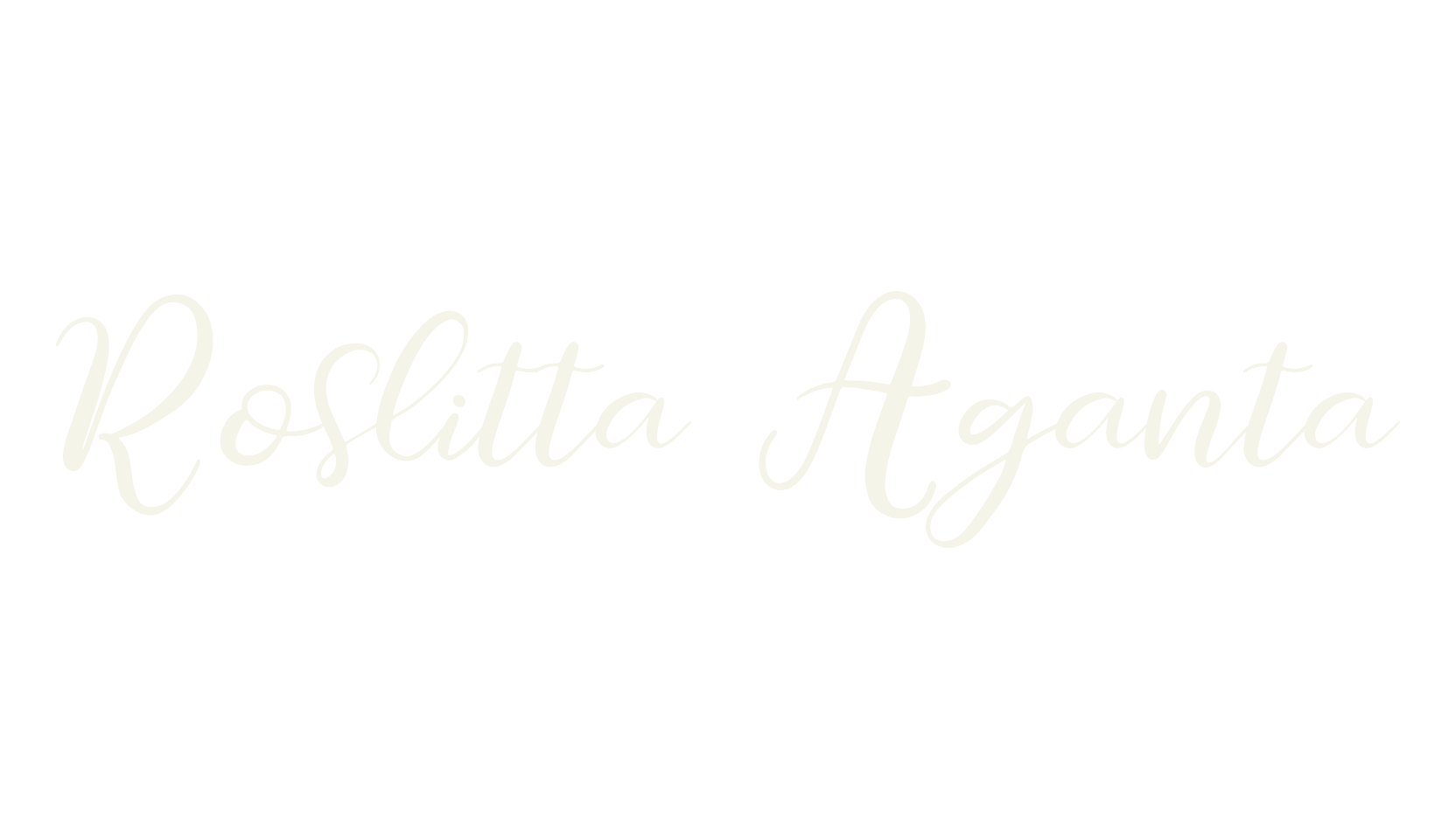 Roslitta Aganta, script font preview