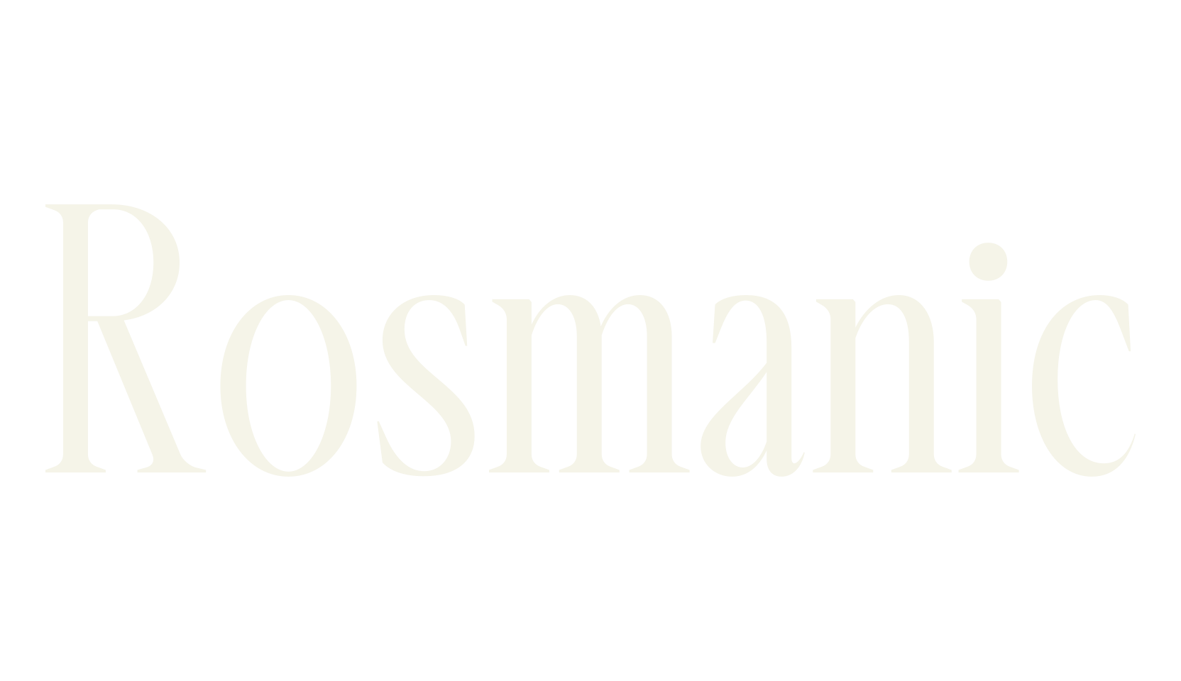 Rosmanic, condensed font preview