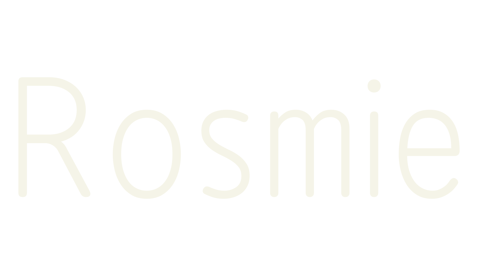 Rosmie, sans serif font preview