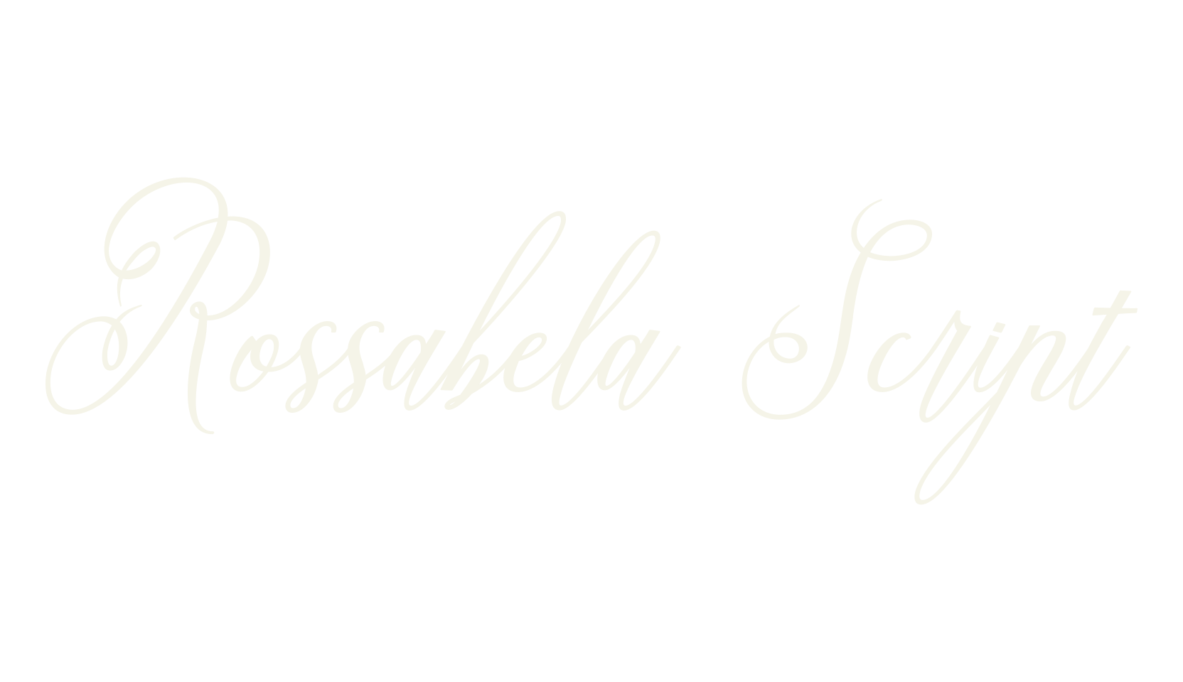 Rossabela Script, script font preview