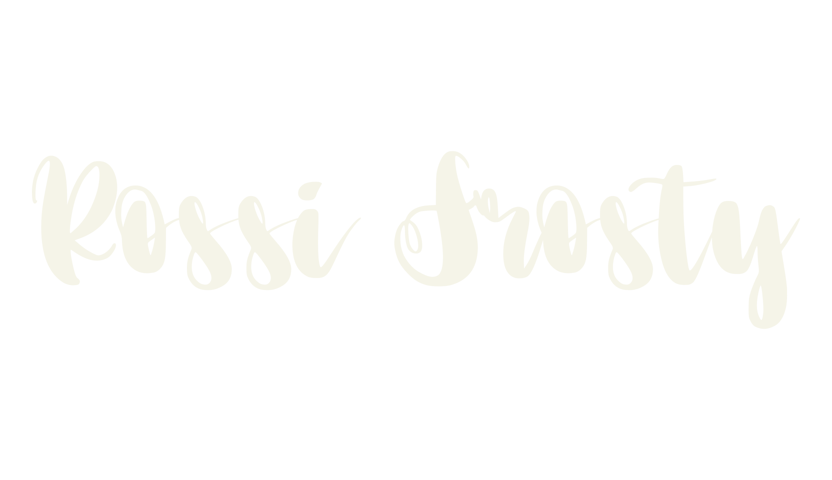 Rossi Frosty, handwriting font preview