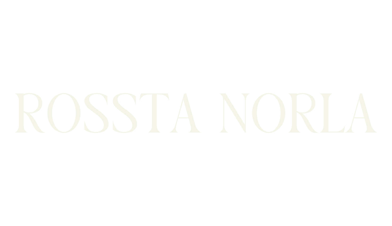ROSSTA NORLA, cursive font preview