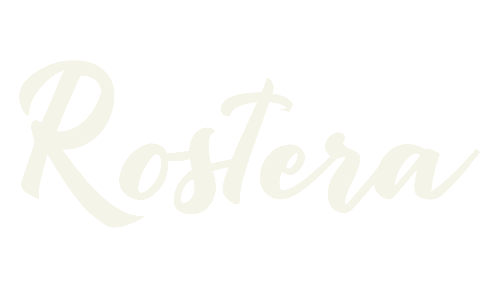 Rostera, fashion script font preview