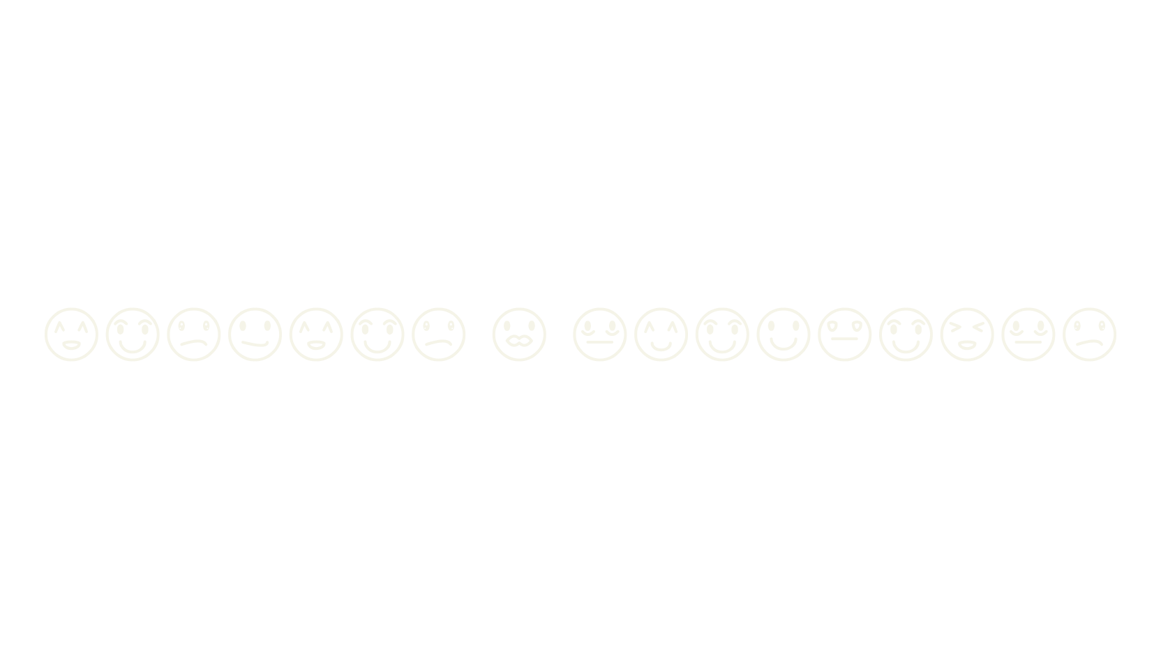 Rostros y emociones, dingbats font preview