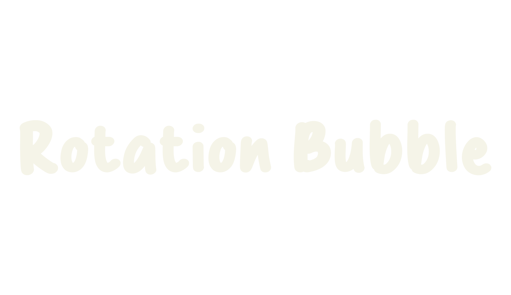 Rotation Bubble, bubble font preview