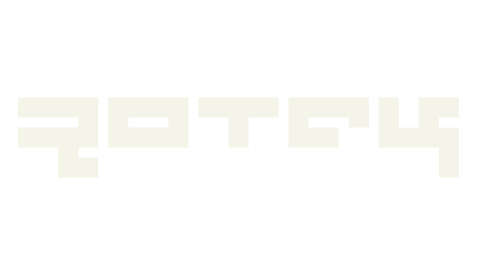 Rotek, pixel font preview