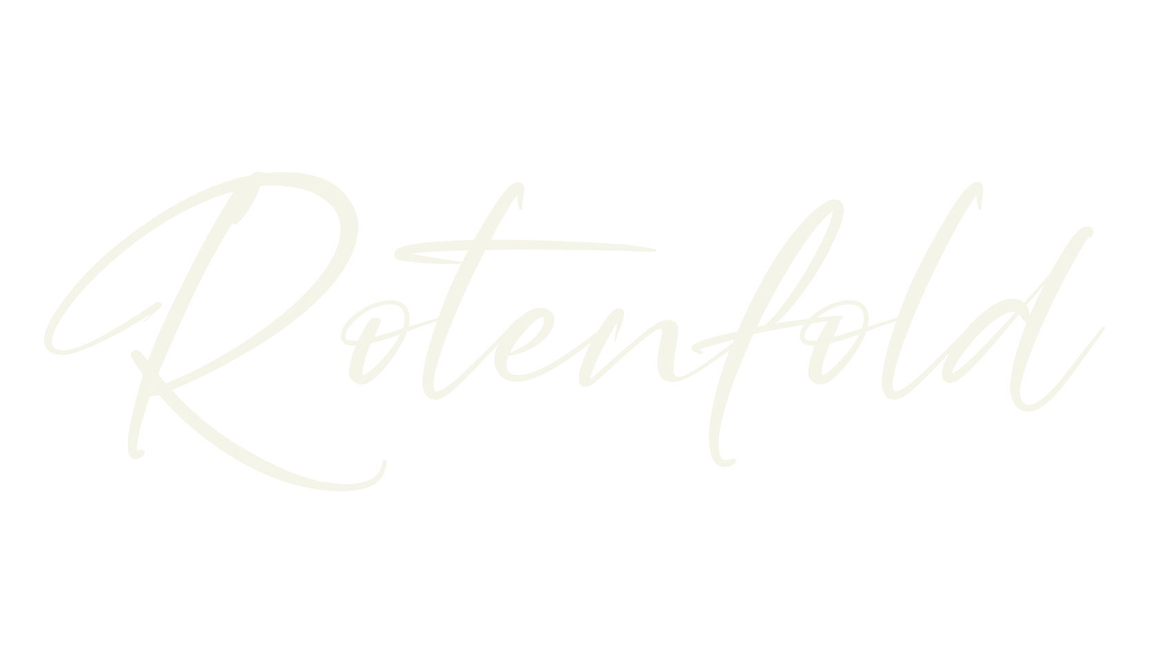 Rotenfold, cursive font preview