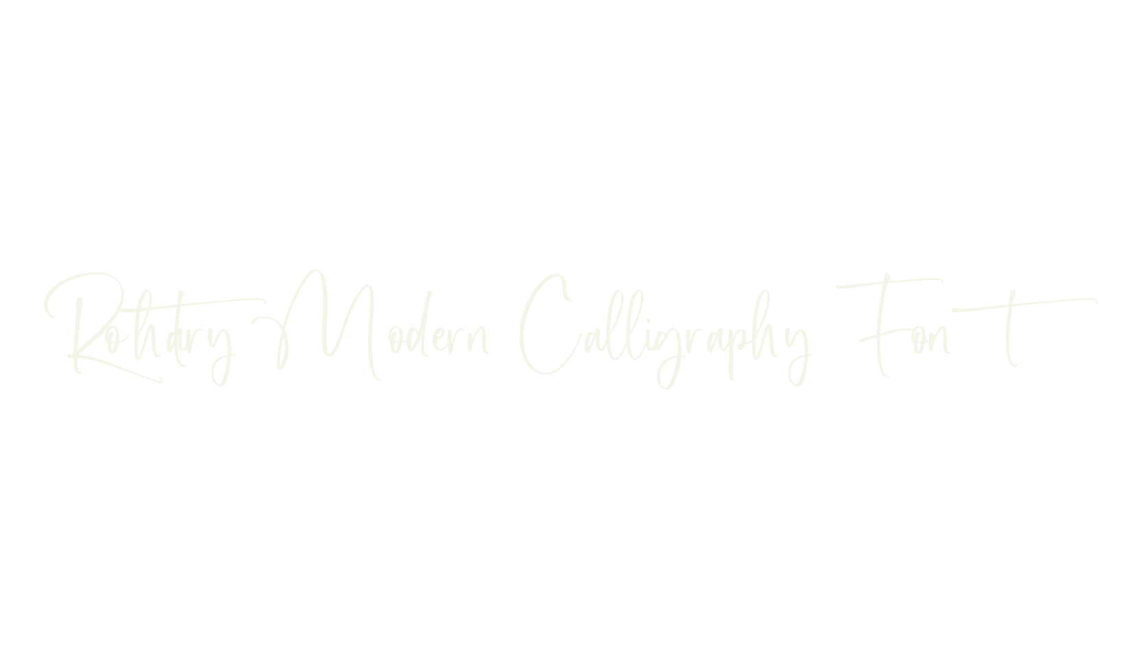 Rothary Modern Calligraphy Font, calligraphy font preview