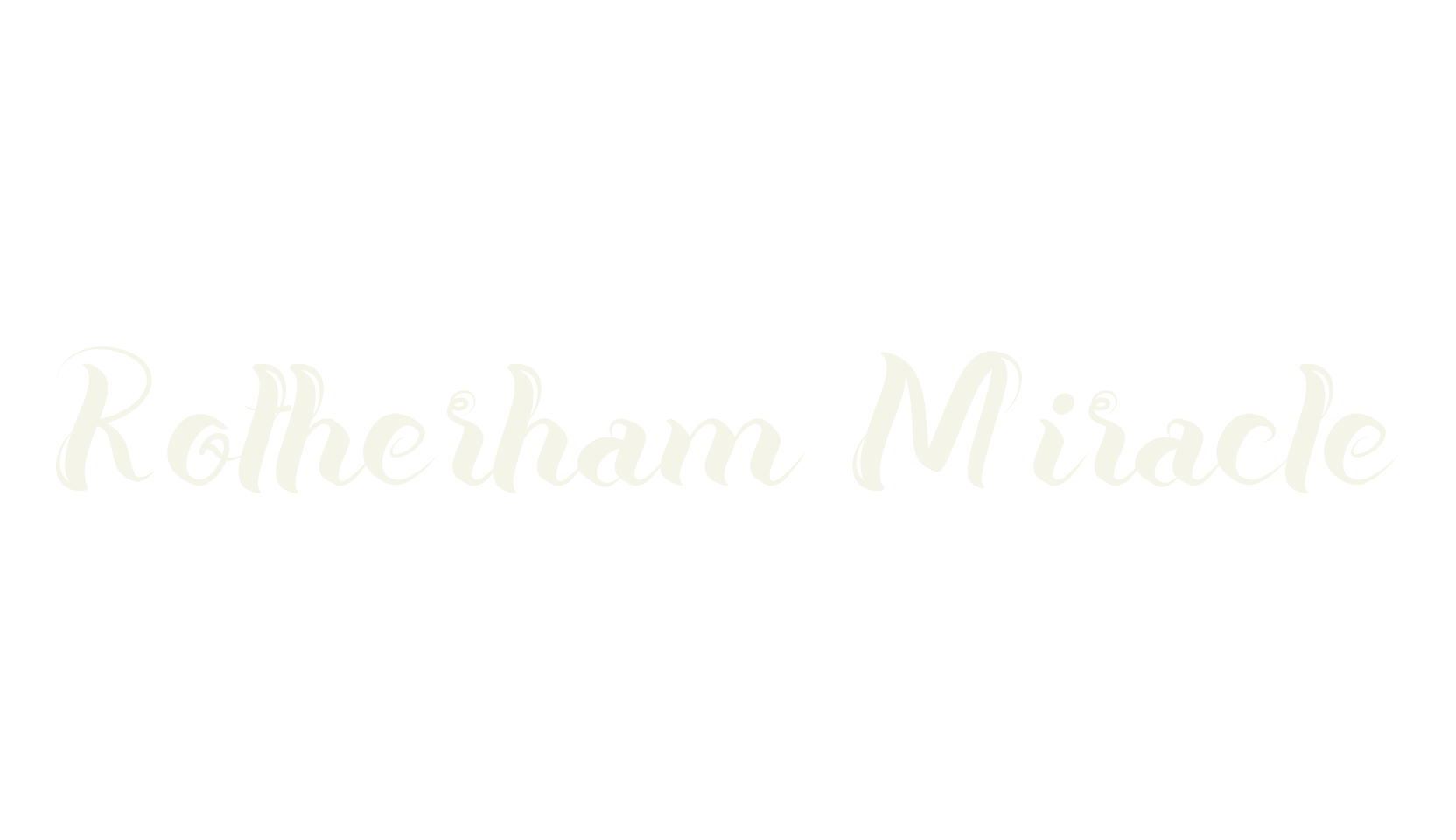 Rotherham Miracle, calligraphy font preview