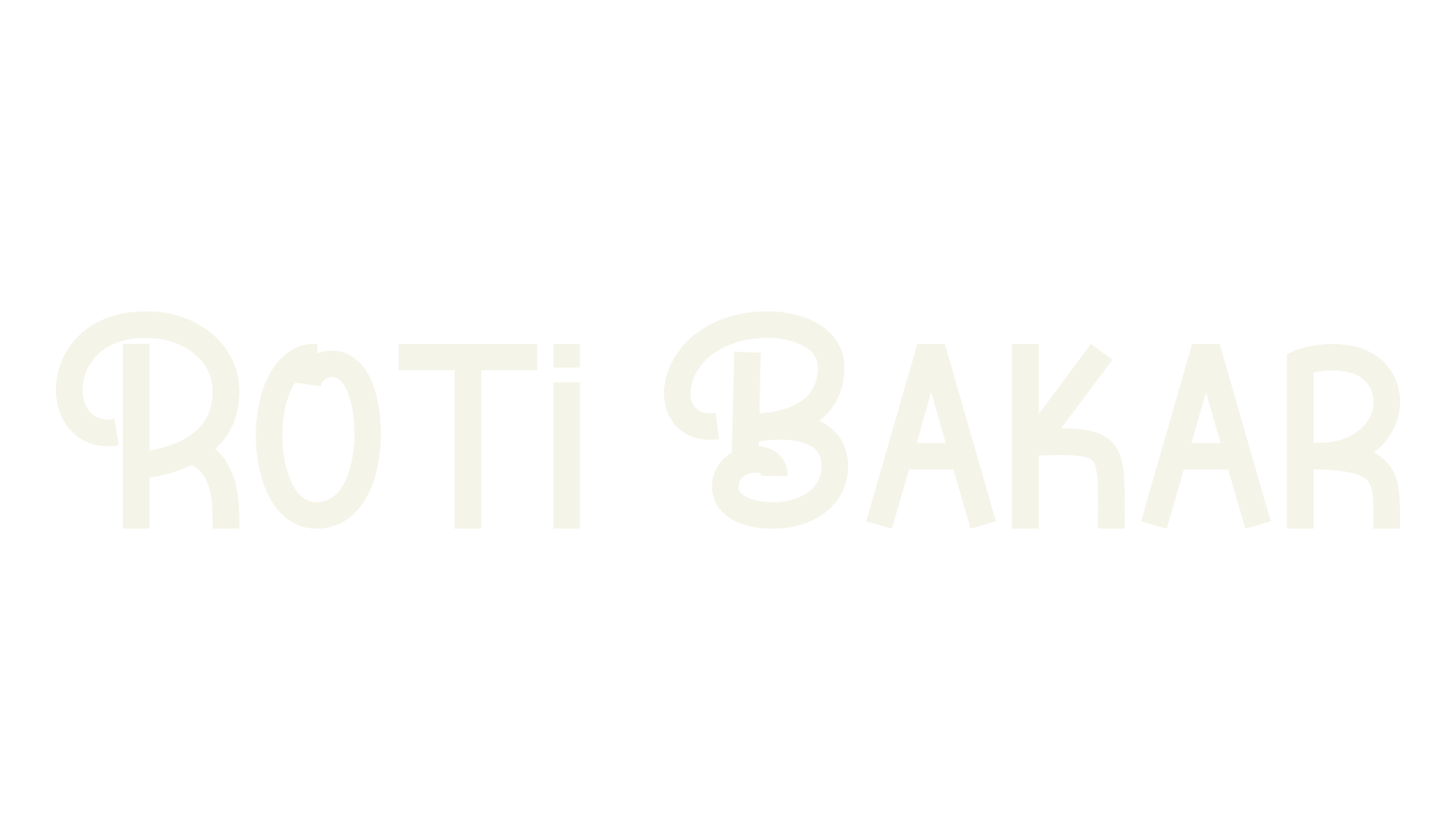 Roti Bakar, childish font preview