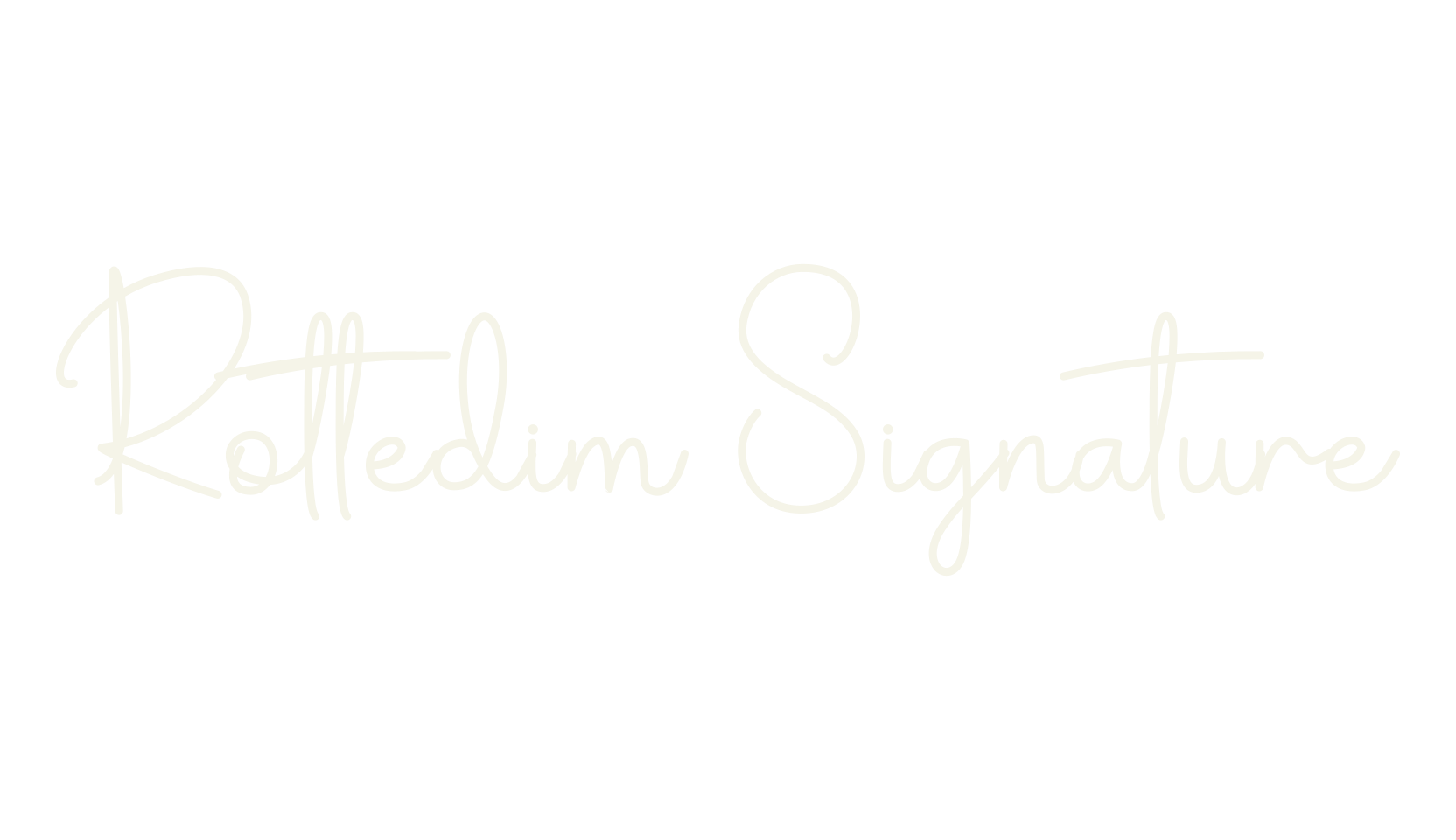 Rottedim Signature, neon font preview