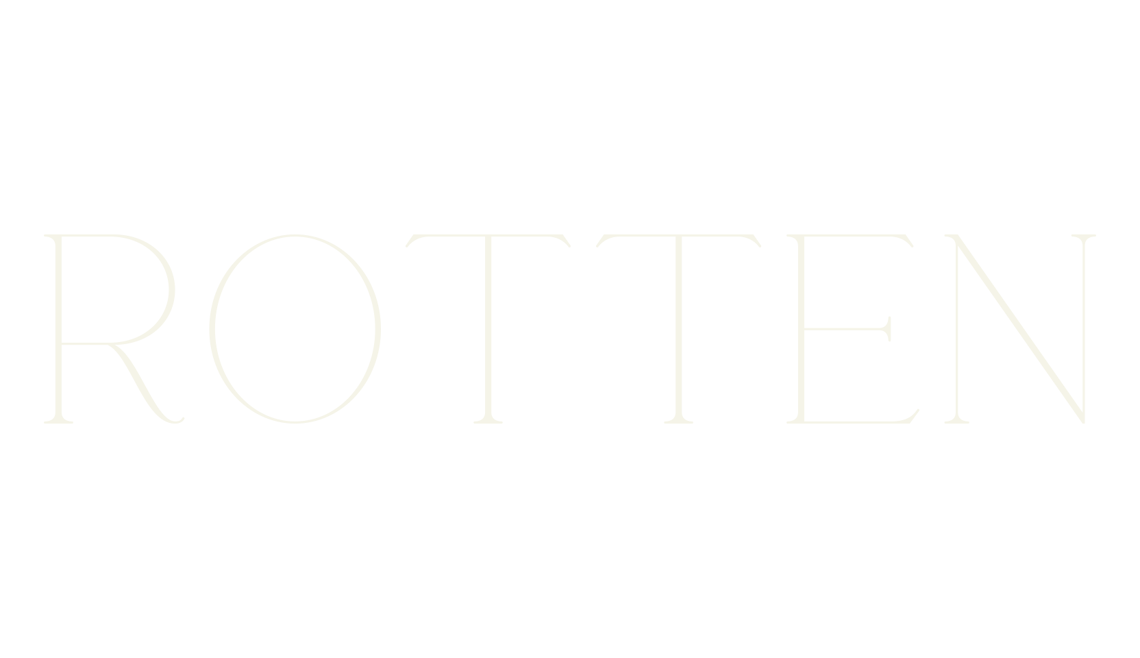 Rotten, fancy font preview