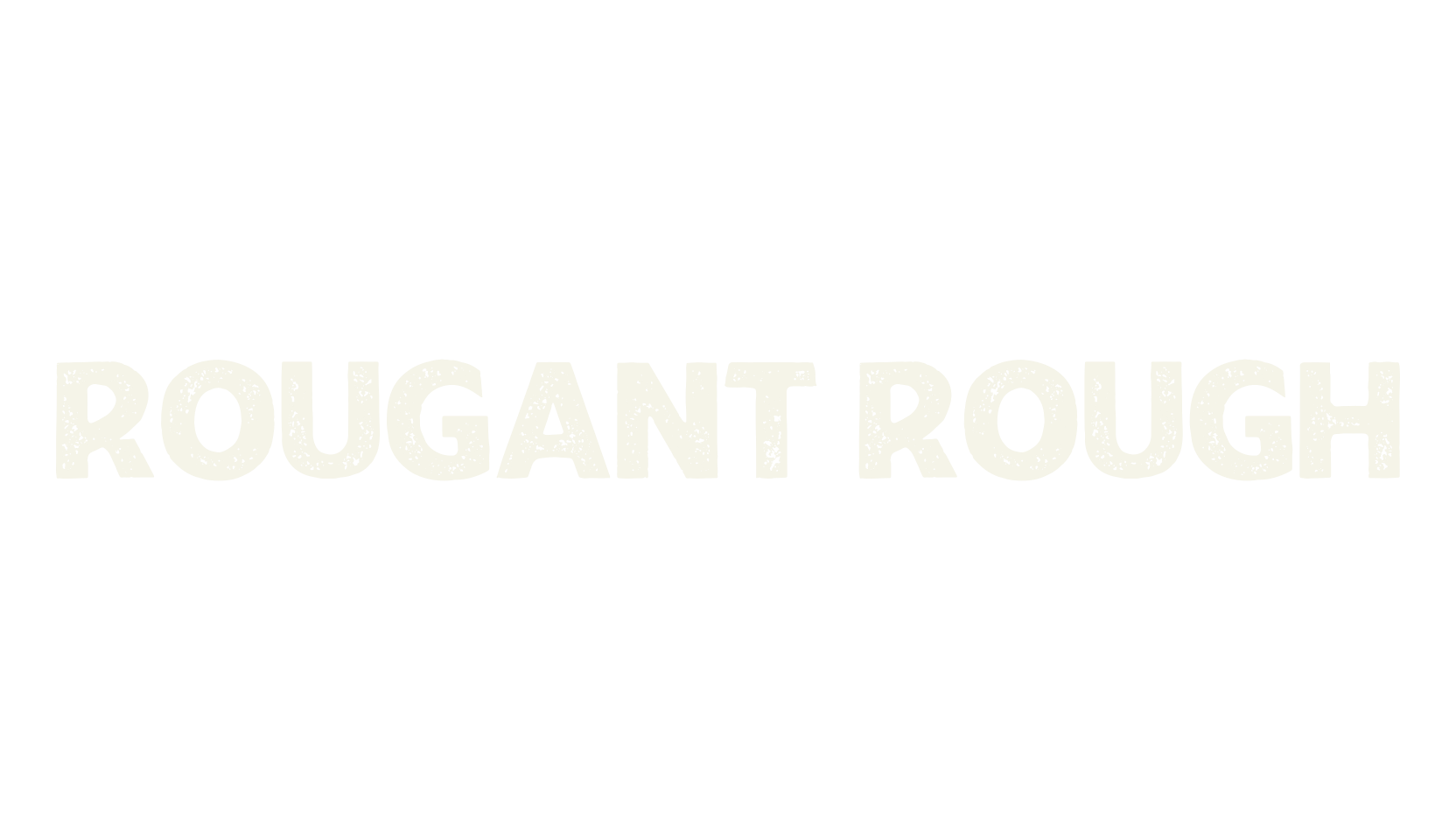Rougant Rough, sans font preview