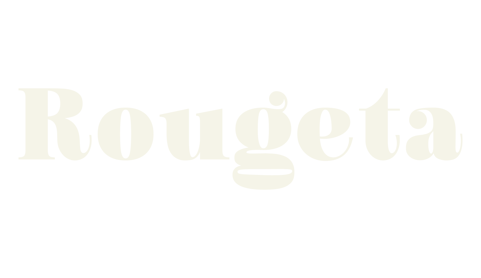 Rougeta, groovy font preview