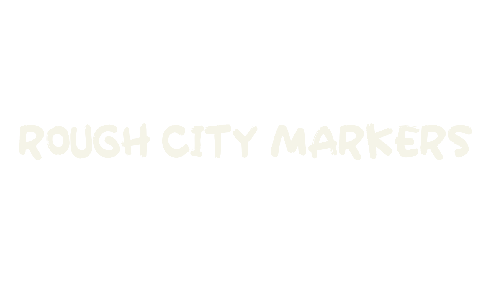 Rough City Markers, script font preview