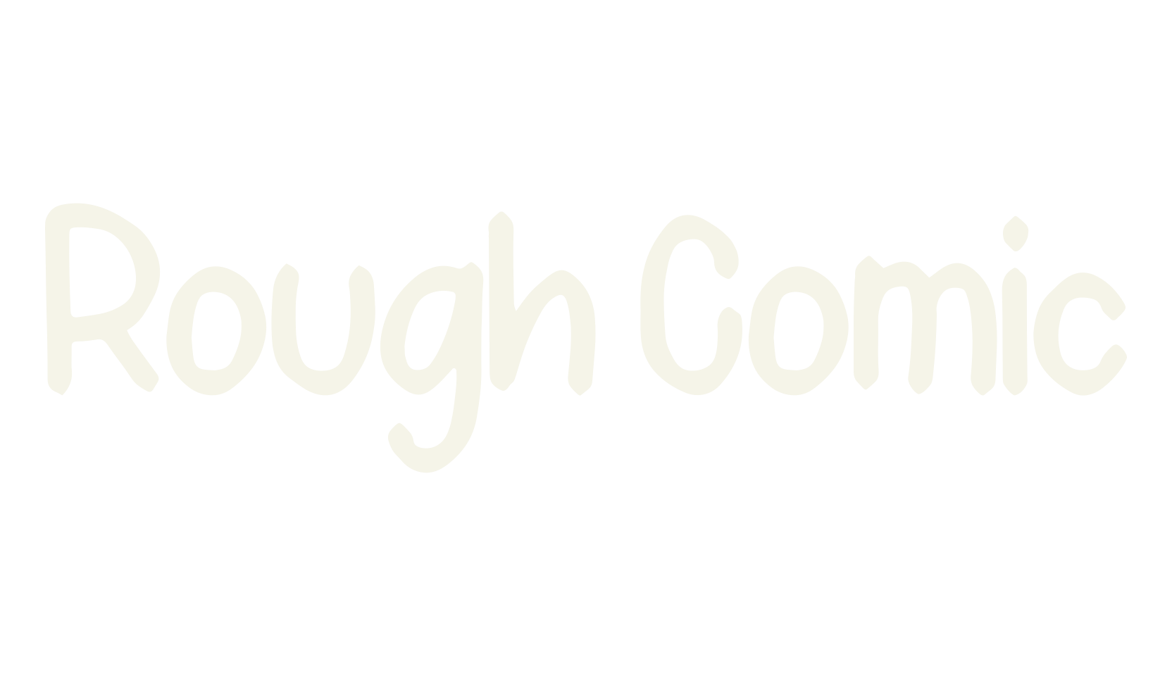 Rough Comic, spooky font preview
