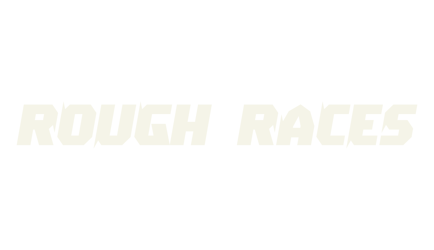 Rough Races, racing font preview