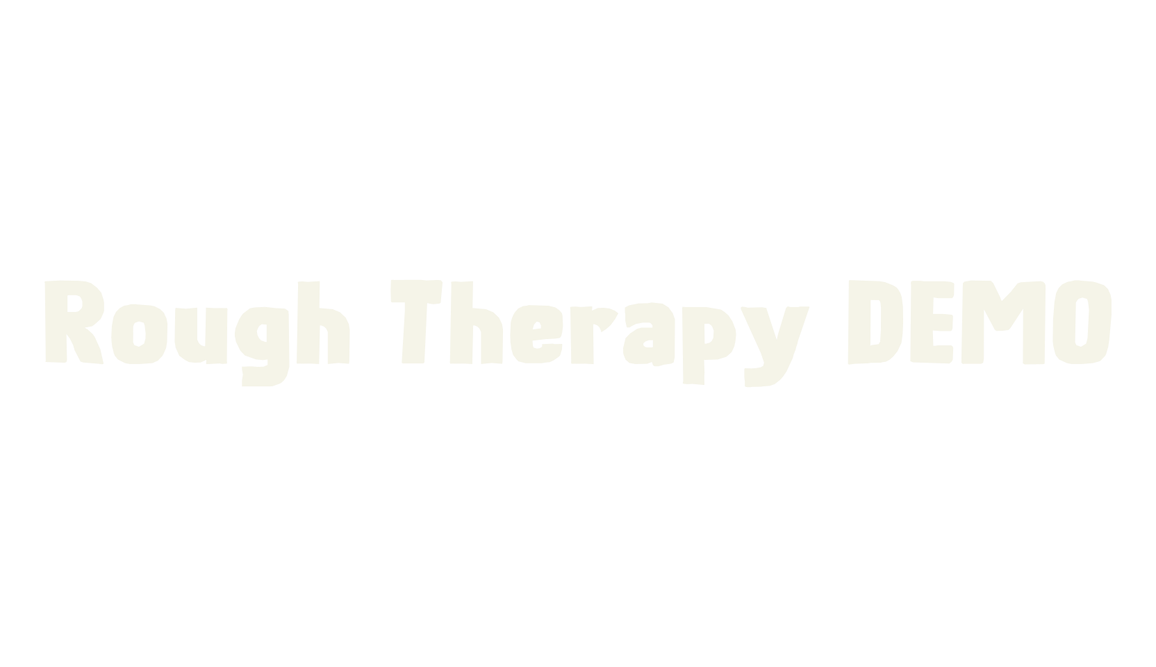 Rough Therapy DEMO, display market font preview