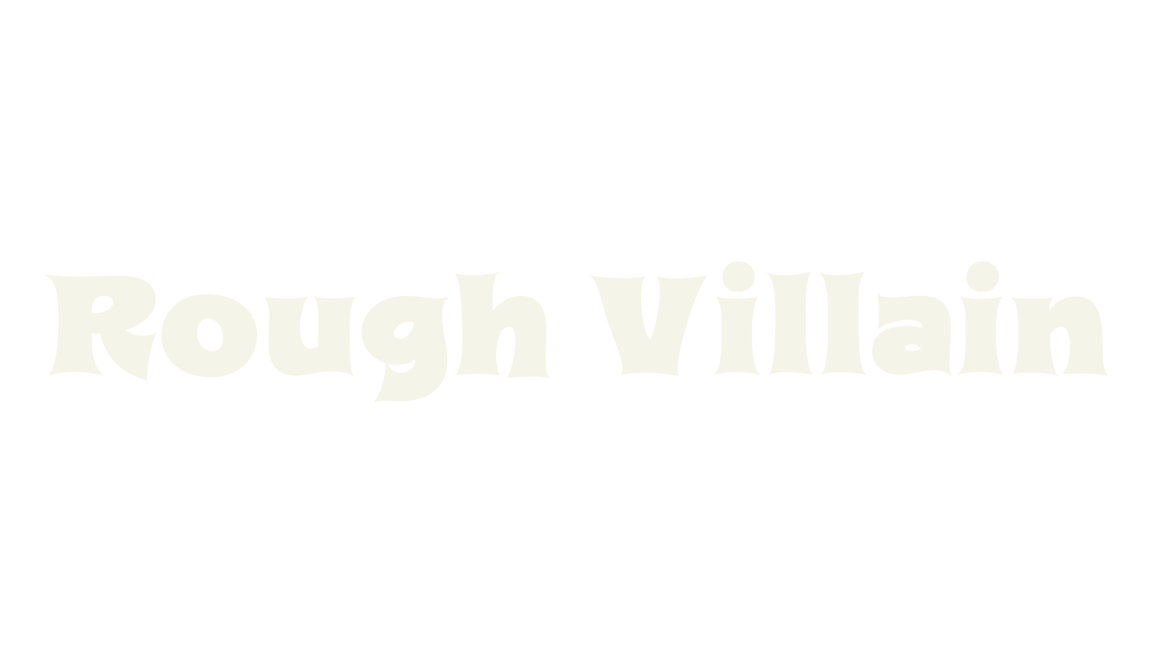 Rough Villain, display market font preview