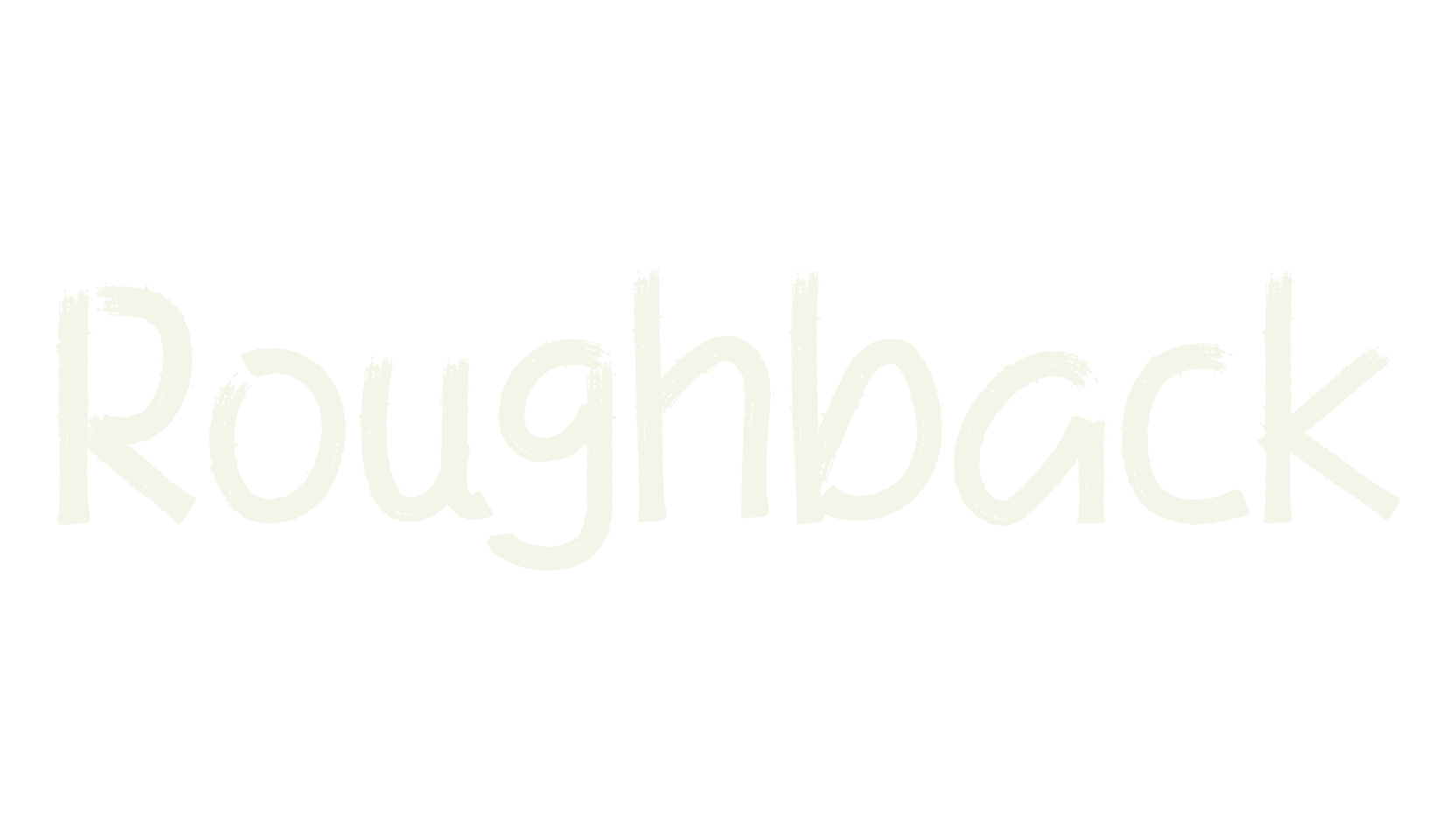 Roughback, lettering font preview