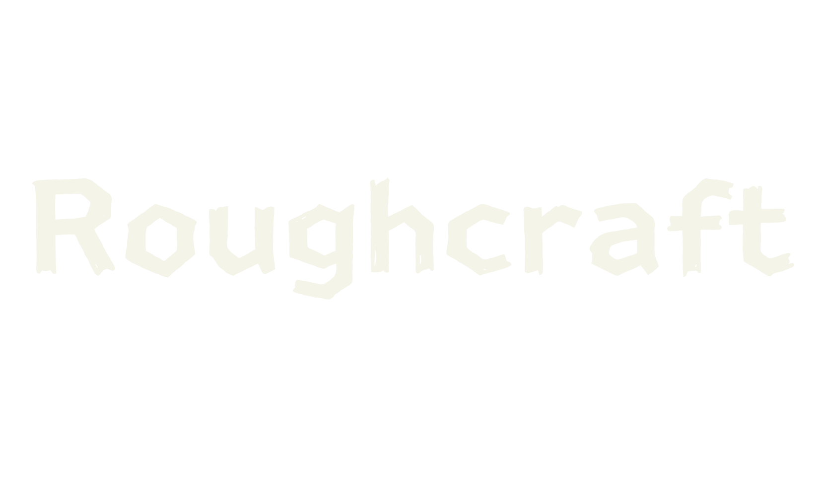 Roughcraft, rubber stamp font preview