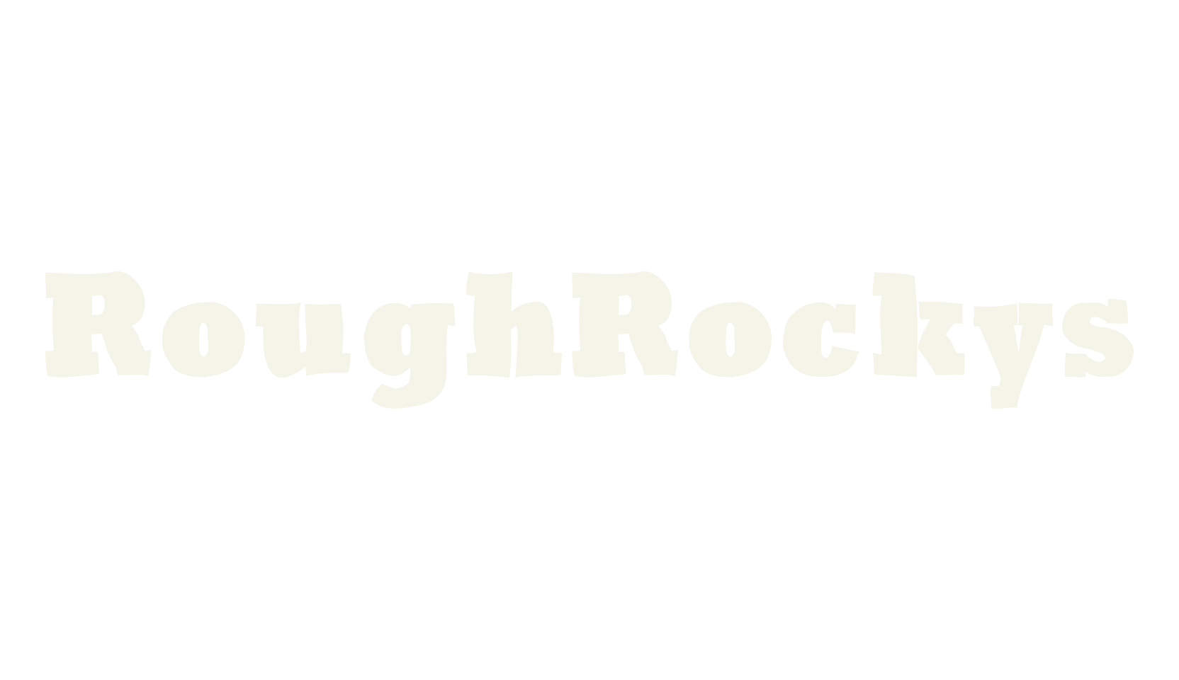 RoughRockys, serif font preview