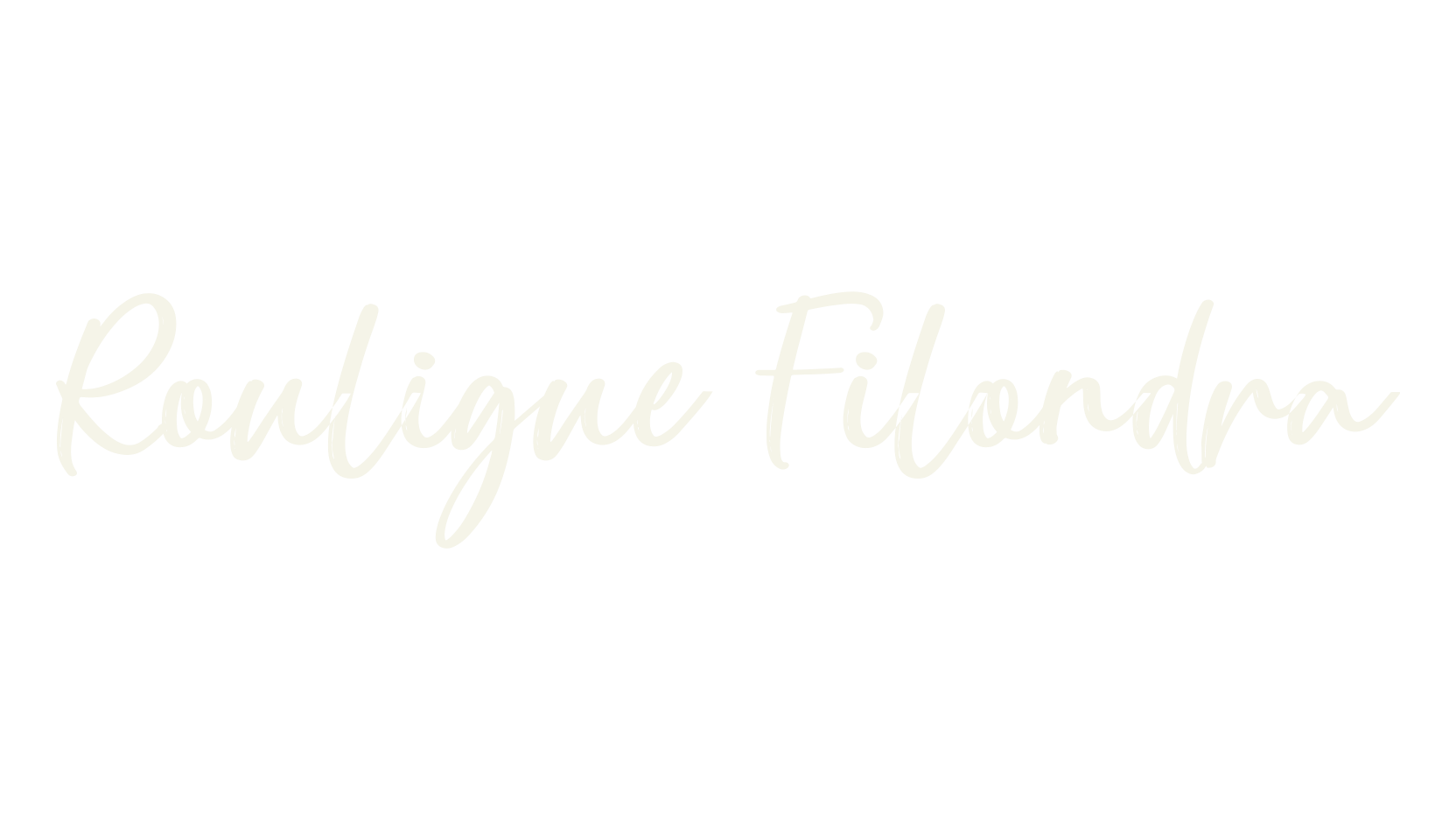 Rouligue Filondra, cursive font preview
