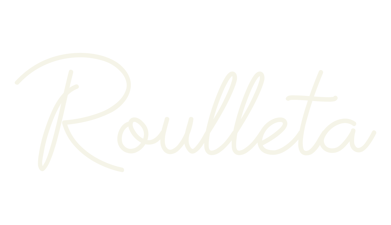 Roulleta, cursive font preview