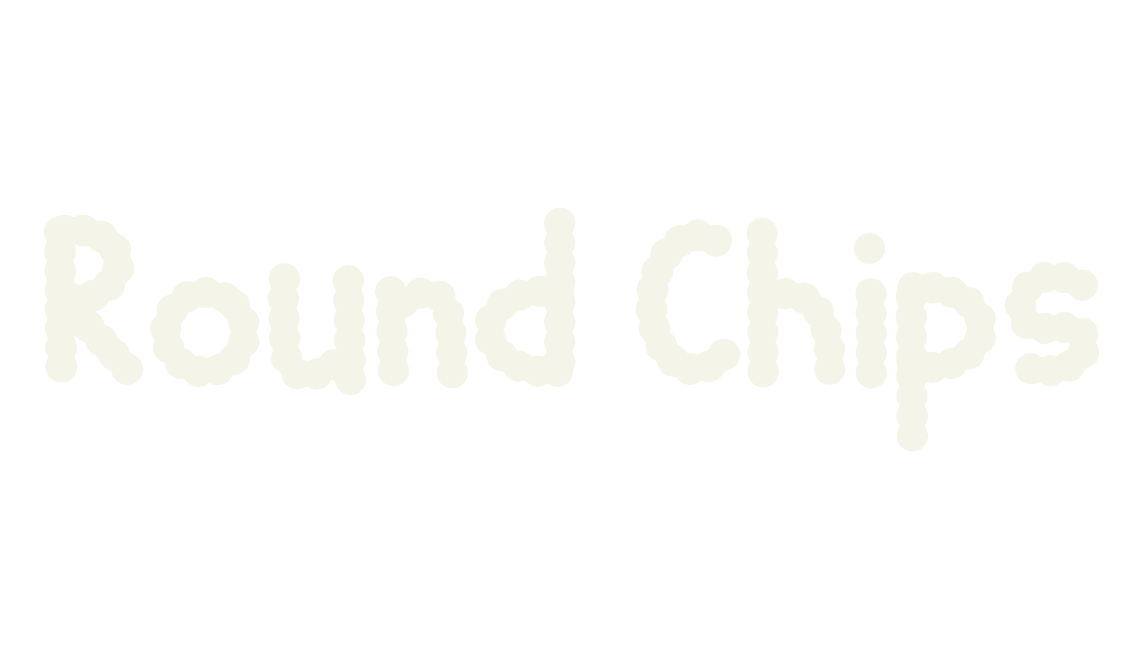 Round Chips, quirky font preview