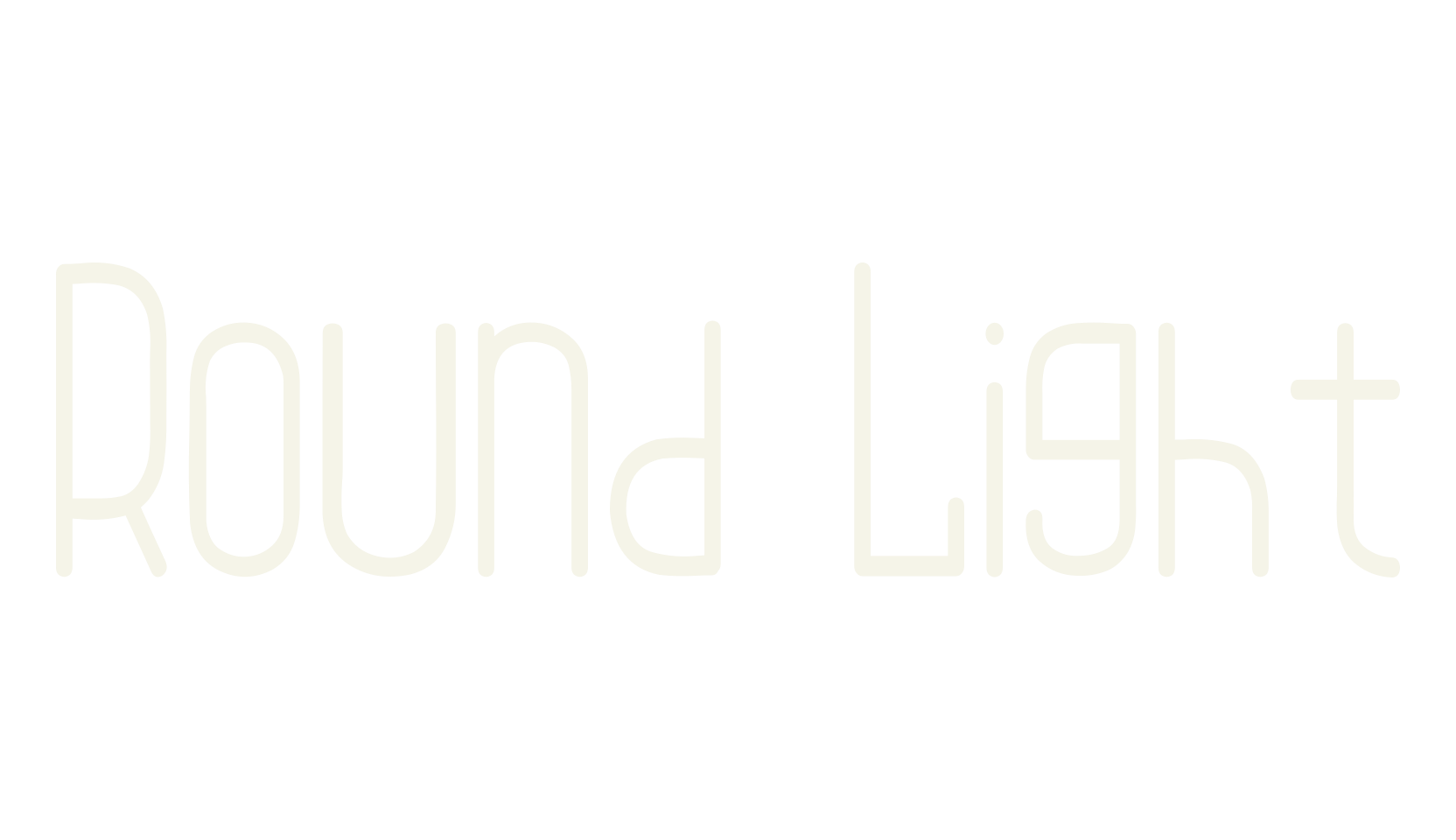 Round Light, rounded font preview