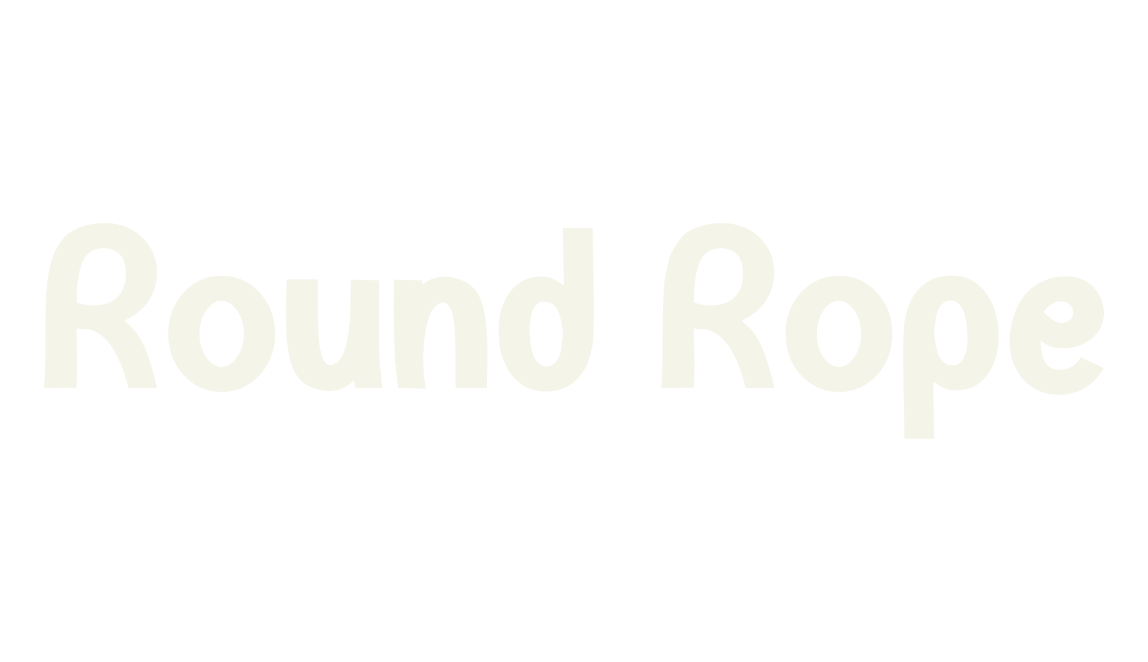 Round Rope, display market font preview
