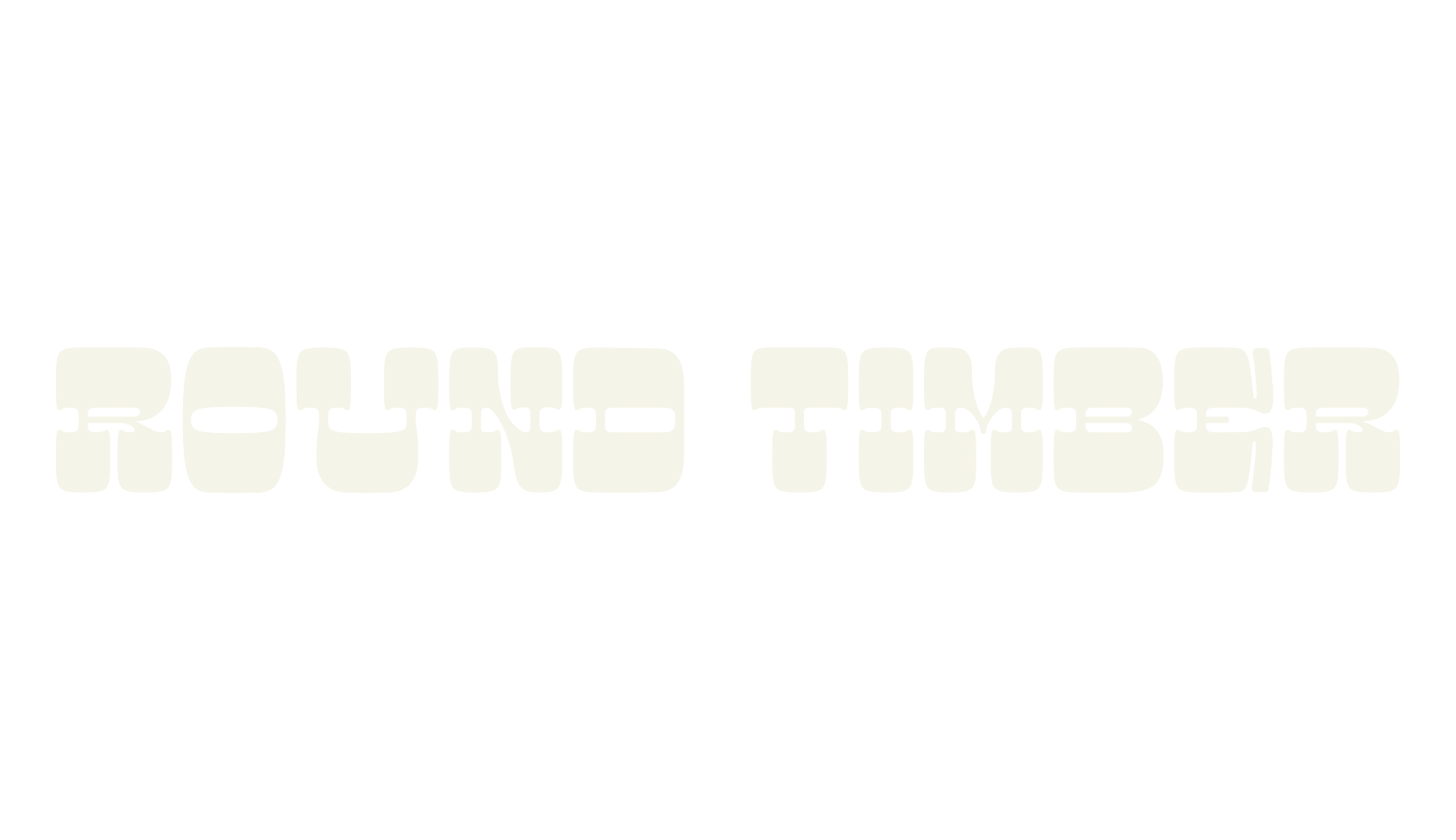 Round Timber, serif font preview