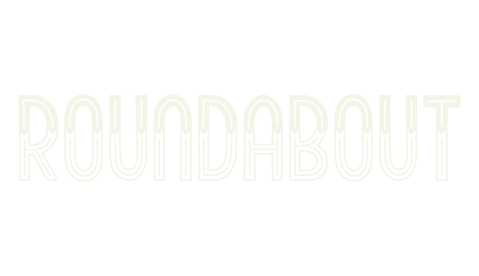 Roundabout, outline font preview