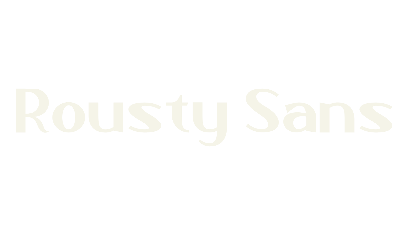 Rousty Sans, gothic font preview
