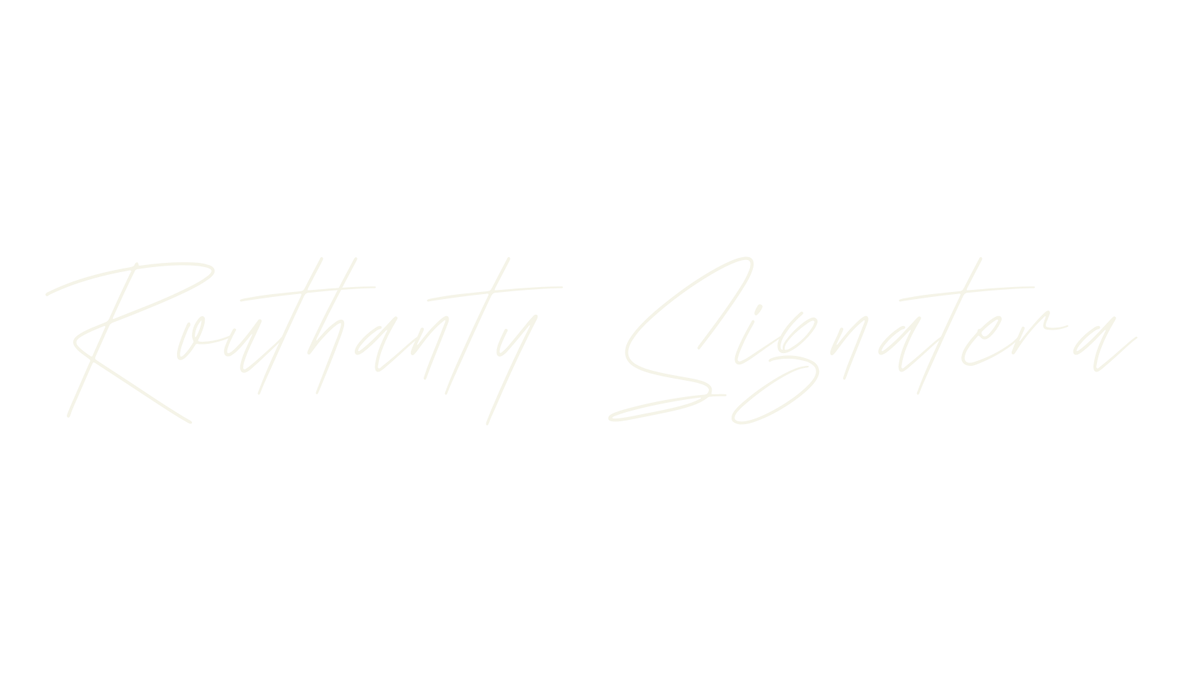 Routhanty Signatera, script font preview