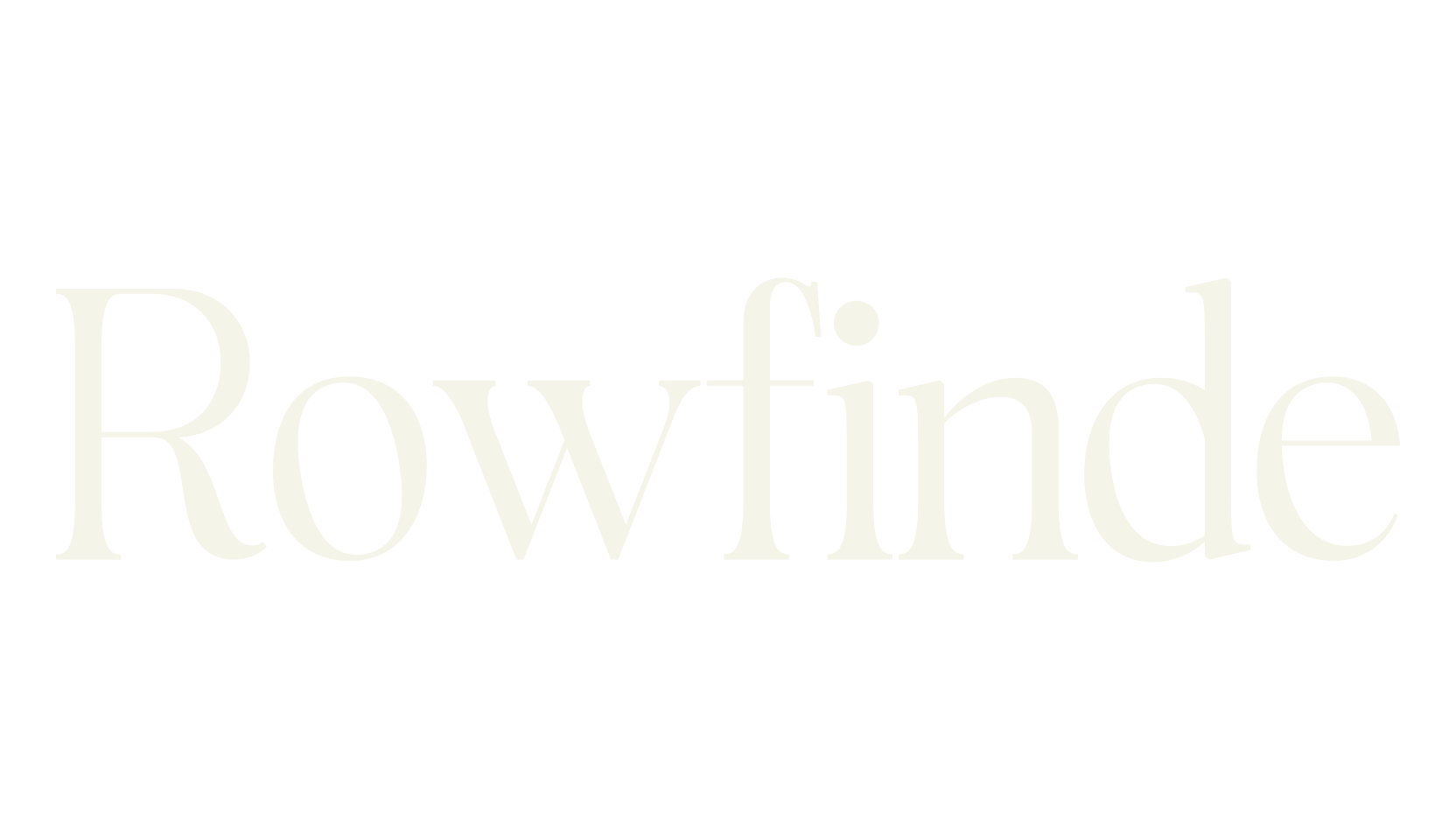 Rowfinde, serif font preview