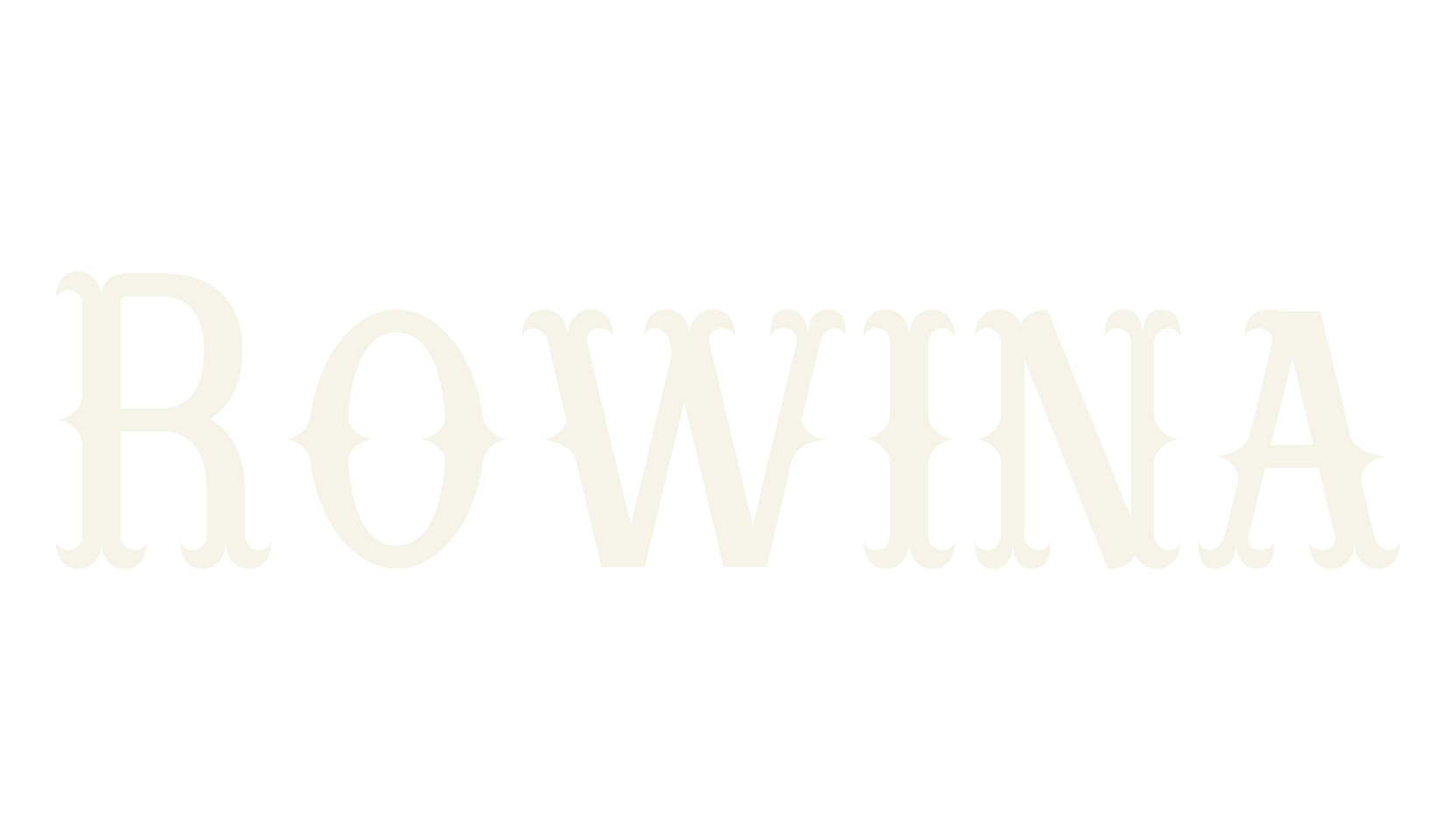 Rowina, wild west font preview