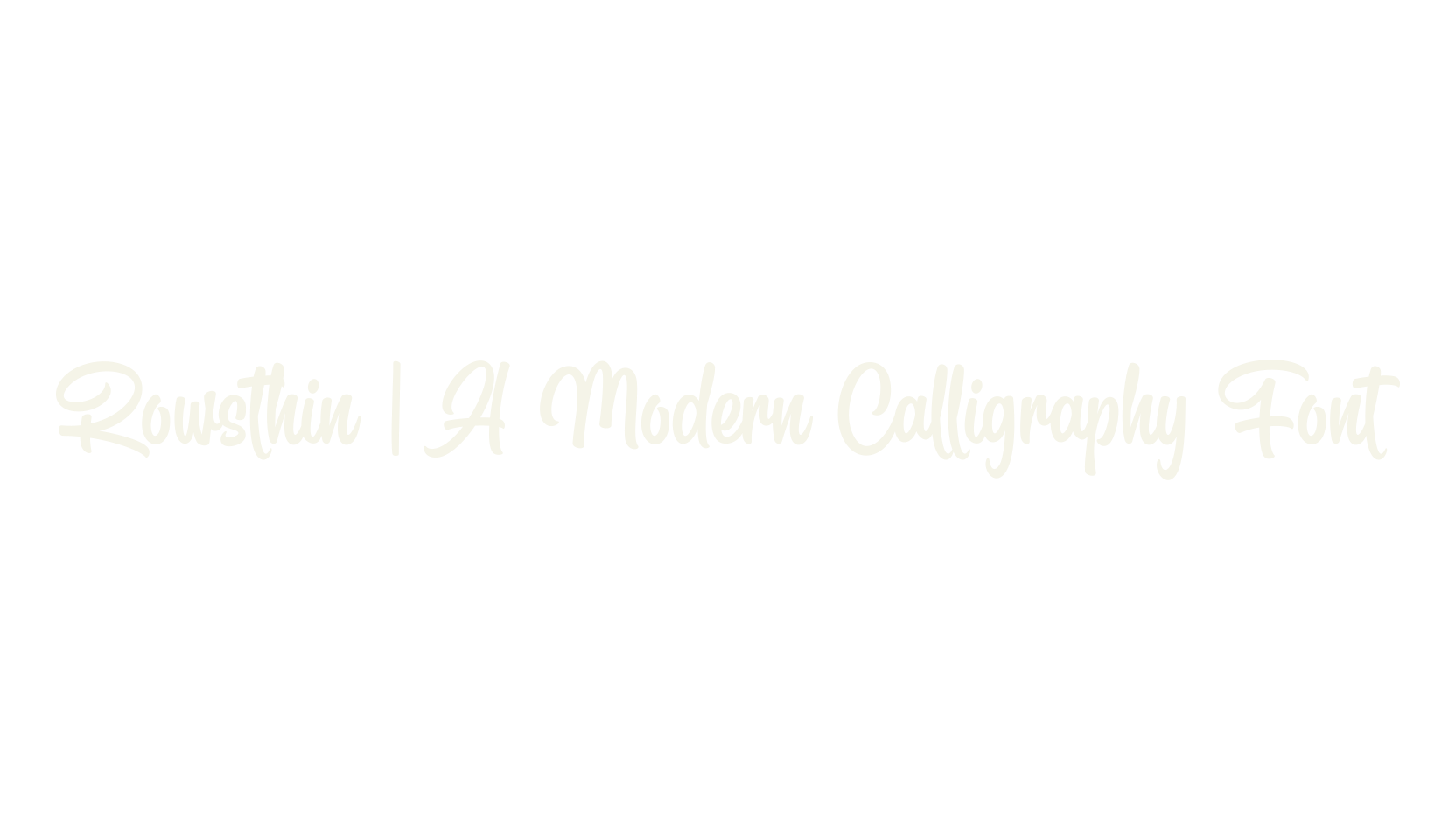 Rowsthin | A Modern Calligraphy Font, lettering font preview