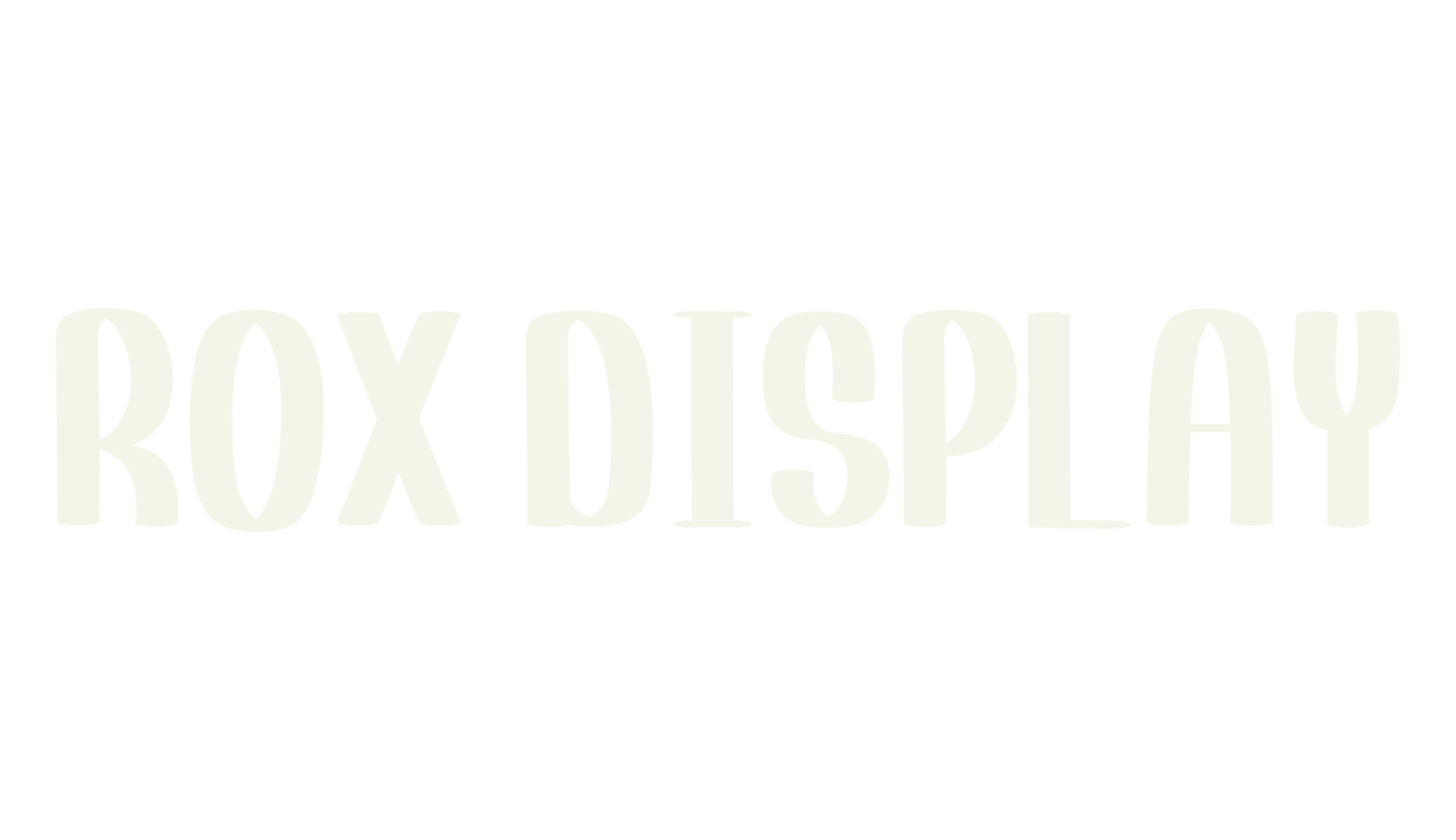ROX DISPLAY, cute font preview